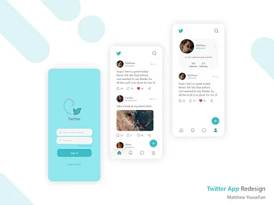 Twitter App Redesign 2020 2020 design 2020 trend 2020 trends app blue design idea minimal minimalism new redesign twitter ui ui ux ui design uiux ux uxdesign uxui