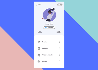 User Profile UI 100daysofui adobexd dailyui design profile profile page ui