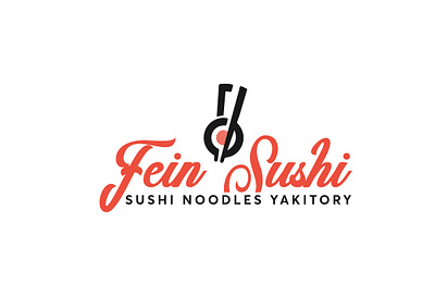 FEIN SUSHI branding design identity logo design minimal simple sketch sushi sushi logo unique