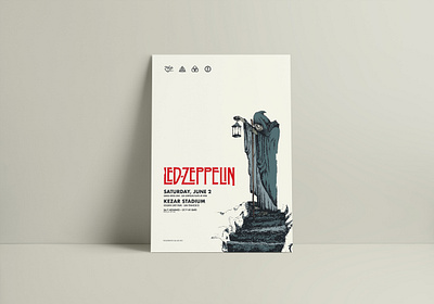 Led-Zeppelin character gigposter gollum heaven illustration led zeppelin poster stairway