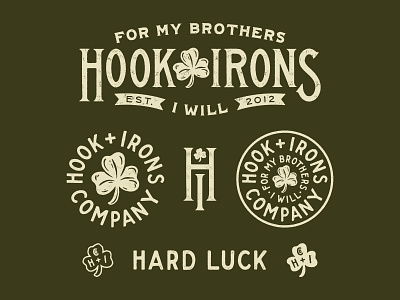 Hook & Irons branding design drawing graphic design hand lettering handmade illustration lettering traditional type