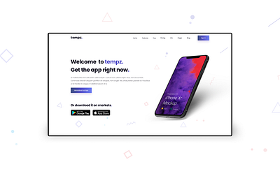 Mobilen. - Mobile apps landing page header element element elementor elementor templates header landing page mobile app tempz. themeforest ui design web design wordpress wordpress blog