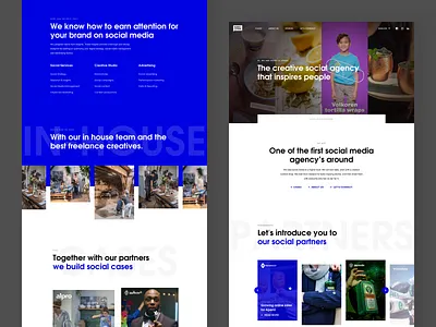 Agency Homepage Dorst & Lesser agency agency branding agency landing page cases clean dark design interface landingpage minimal portfolio social socialmedia ui ux web webdesign website