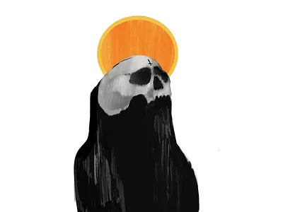 Desecrated Saint oil oil painting