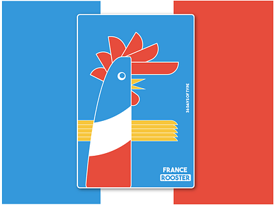 France 36 days of type 36days 36daysoftype 36daysoftype07 art design designer france freelance design graphic graphic design illustration logo logodesign poster art rooster rooster logo