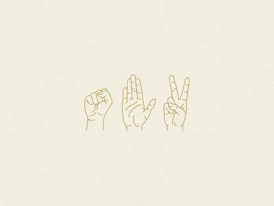 Rock Paper Scissors branding dallas design hands illustration restaurant