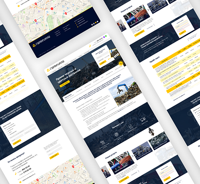 Web site design for Metal recycling company design figma figma design figmadesign landing page simple ui ux web webdesign website website design