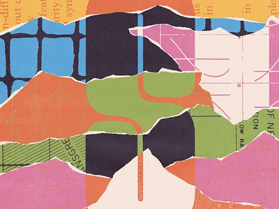 220 36 days of type collage illustration lettering lo fi print type typography