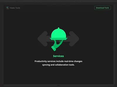 One of the illustrations for a new website content illustration interface services views website