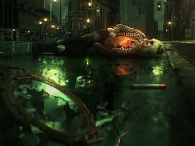 Joker Poster after effects animated poster animation batman joker movie motion design movie poster