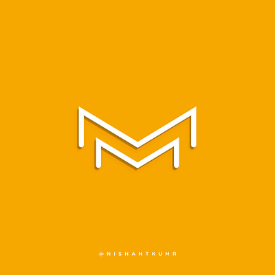 Letter M exploartion app branding graphic design icon identity illustration illustrator lettering lettermark lettermark logo logo logo design minimal ui ux vector