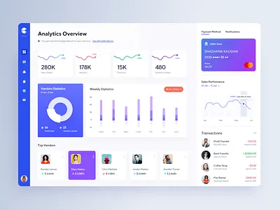 Vendor Dashboard analytics clean clean ui concept design dashboard dashboard design dashboard ui freebies graphs landing page minimal payment stats transaction ui