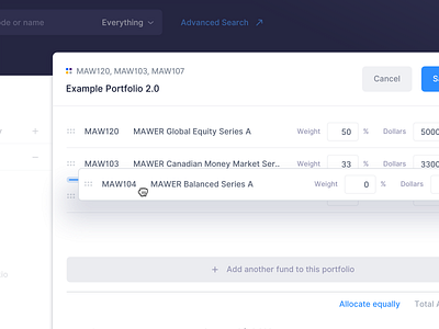 ⬆️ Change order - Drag & Drop Exploration app button cell clean comparison dashboard data drag drag and drop finance platform product table ui user interface ux web