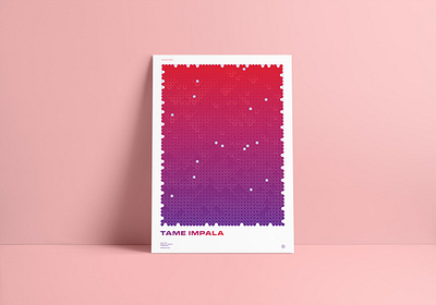 Tame Impala gig poster gradient impala melt pattern poster poster design tame tame impala