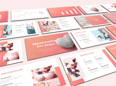 Marshmallow PPT Slides design pitchdeck powerpoint powerpoint template ppt spring ui