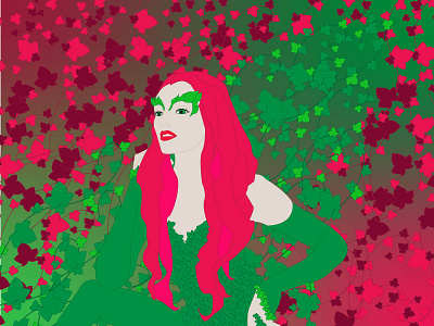 Poison Ivy comic comic art illustration plants poison poison ivy poisonous vector art vector illustration