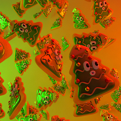 All you need is cookies c4d characterdesign christmas cinema4d maxon3d maxonc4d