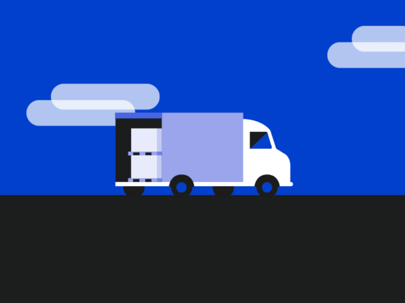 Truck Loaded animation illustration load motion motiongraphics road truck