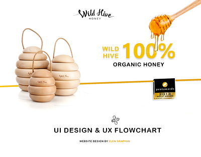 Honey Home Page | UI Design | UX FlowChart design homepage landingpage lettering typography ui design ux vector webdesign