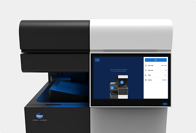 Konica Minolta MFP design interface printer ui ux