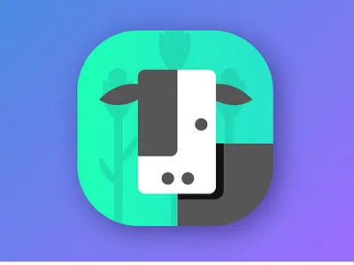 daily ui 005 App Icon app design app icon branding clean cow daily ui 005 design food illustration illustrator ui ui design