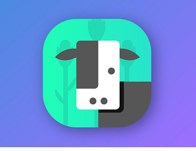 daily ui 005 App Icon app design app icon branding clean cow daily ui 005 design food illustration illustrator ui ui design