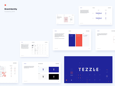 Tezzle - Brand identity guidelines animation brand identity branding colors guideline guidelines icon iconography icons logo palette typogaphy