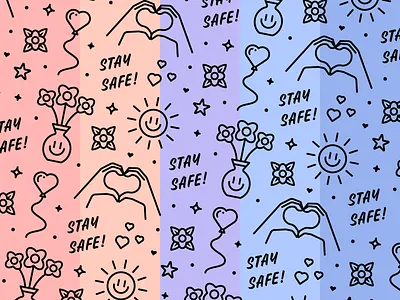 Stay safe adobeillustrator art artwork colored design dribbble illustration outline vector