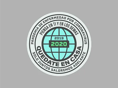 COVID-19 Pandemic badge badgedesign badgehunting covid19 disease flat flatdesign global globe pandemic