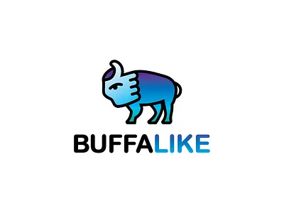 Buffalike buffalo ny design illustrator logo thumbs up