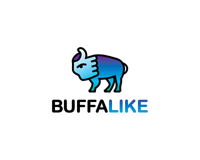 Buffalike buffalo ny design illustrator logo thumbs up