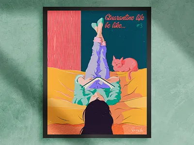 Boredom art digitalart editorialart flatdesign illustration poster print vectorart