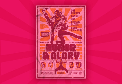 Honor & Glory T-shirt design glory honor karate kung fu movie poster mst3k rifftrax rothrock