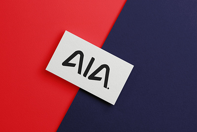 AIA Card Presentation branding design flat illustration illustrator logo minimal vector