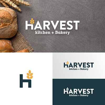 harvest bakery logo app bakery bellevile branding design learning logo logo design modern simple vector
