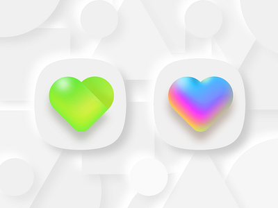 like color heart icon like ui