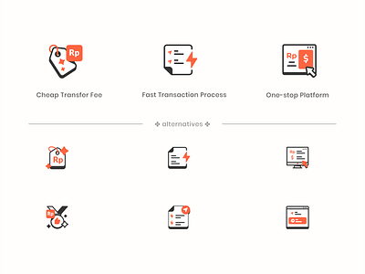 Business International Transfer business currency design fast fee icons illustration international landing page orange outlined payment platform price tag spot illustration transfer vector web