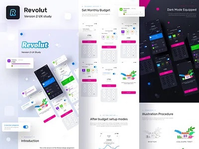 Revolut version 2 UX study live on BEHANCE 2020 trend app interface assignment branding dark light design components designer logo flat design inspiration icon illustration iphone apple pencil neel prakhar process shopping procreate ipad redesign revolut sharma ui ux ux case study