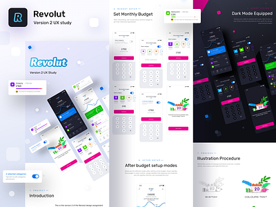 Revolut version 2 UX study live on BEHANCE 2020 trend app interface assignment branding dark light design components designer logo flat design inspiration icon illustration iphone apple pencil neel prakhar process shopping procreate ipad redesign revolut sharma ui ux ux case study