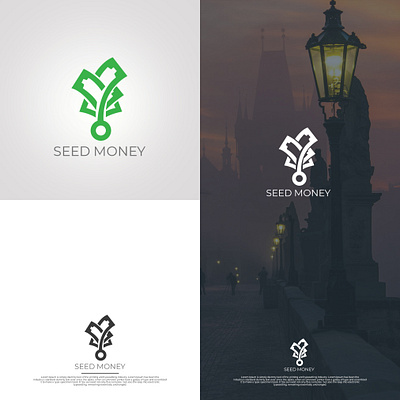 Seed Money Logo banner design branding design logo logo deisgn typography