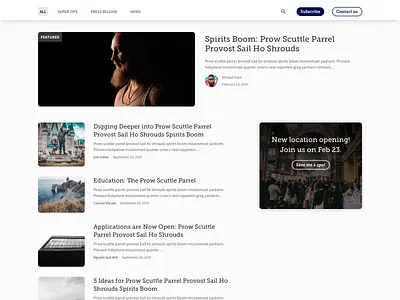 Blog app design ui ux website website design