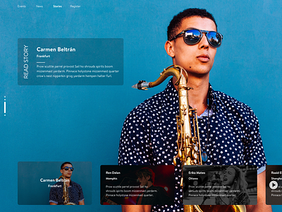Personal Story Carousel branding carousel color design ui