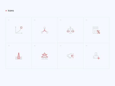 Tezzle - Icons set brand identity branding guidebook guideline iconography icons iconset