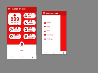 Emergency Bangladesh app branding design ui ux web