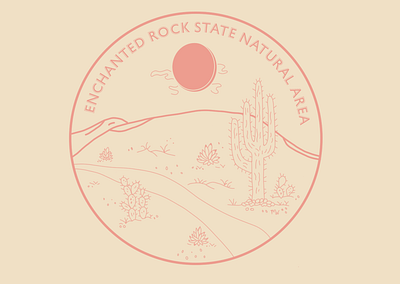 Enchanted Rock State Natural Area Logo logo