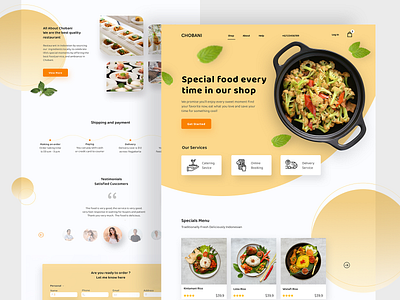 CHOBANI - LANDING PAGE booking food landing landing page landing page design layout photo web web design