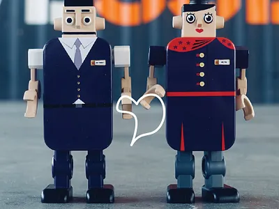 Hong Kong Airlines X TinBot action figures branding culture design designer toys retro robot tinbot toy vintage