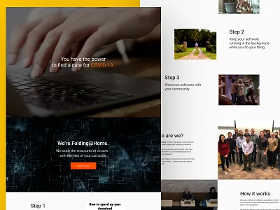 Fighting COVID-19 - Landing Page Design coronavirus covid 19 design landing page minimal minimalism ui ui design ux ux design web web design website