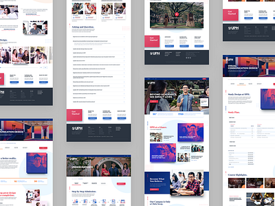 UPH Web Design campus concept design desktop ui ui design university web design website