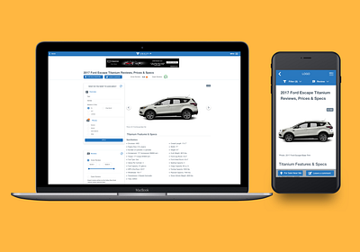 Web & Mobile Redesign - View Vehicle Report mobile navigation design vehicle webdesign